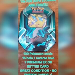 Pokemon Trading Card Game Tin - Black and Blue